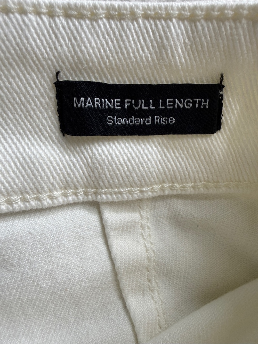 Sanctuary Marine Full Length Wide Leg Jeans Ivory White Standard Rise Size 27 - Picture 9 of 13